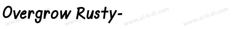 Overgrow Rusty字体转换